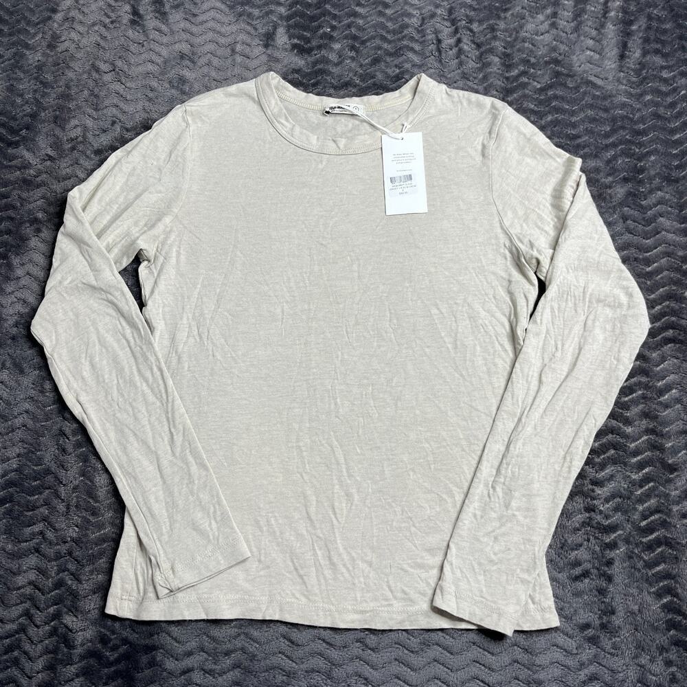 Buck Mason Sand Drift Cloud Jersey L/s Slim Crew Size Small NWT